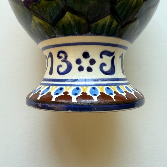 1913 Royal Copenhagen Aluminia Faience Christmas Vase - Picture 7 of 7
